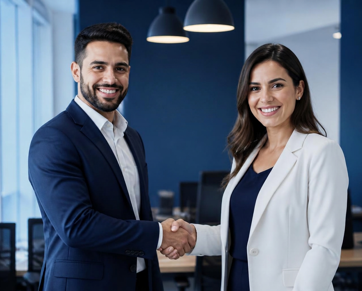 Contador e representante Safe Tech fechando parceria